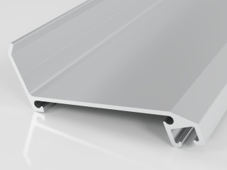 Stěnový profil hliníkový stříbrný ELOX